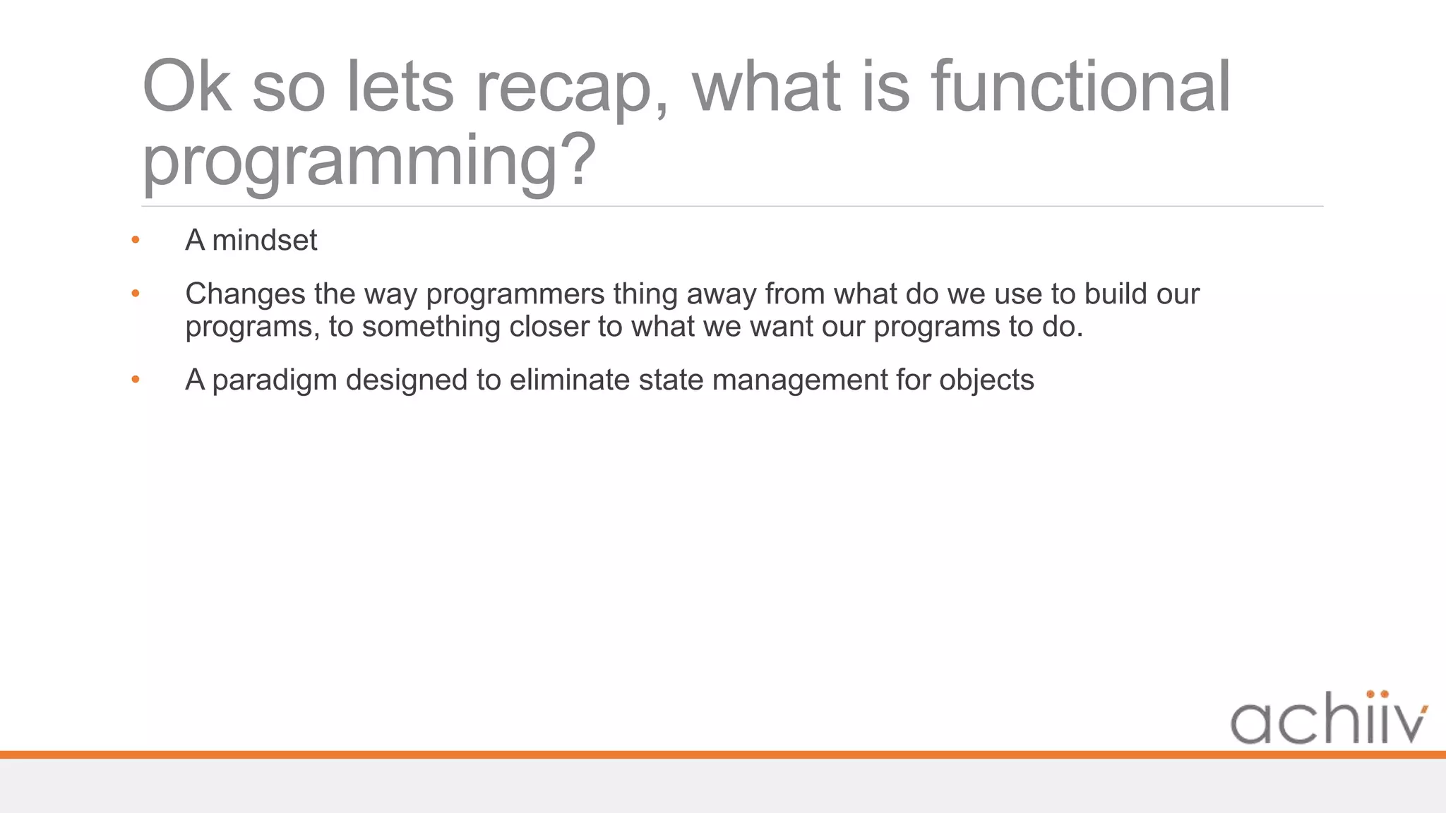 Introduction to Functional Programming | PPT