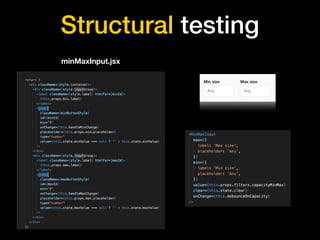 Structural testing
minMaxInput.jsx
 