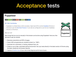 Acceptance tests
 