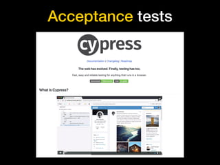 Acceptance tests
 