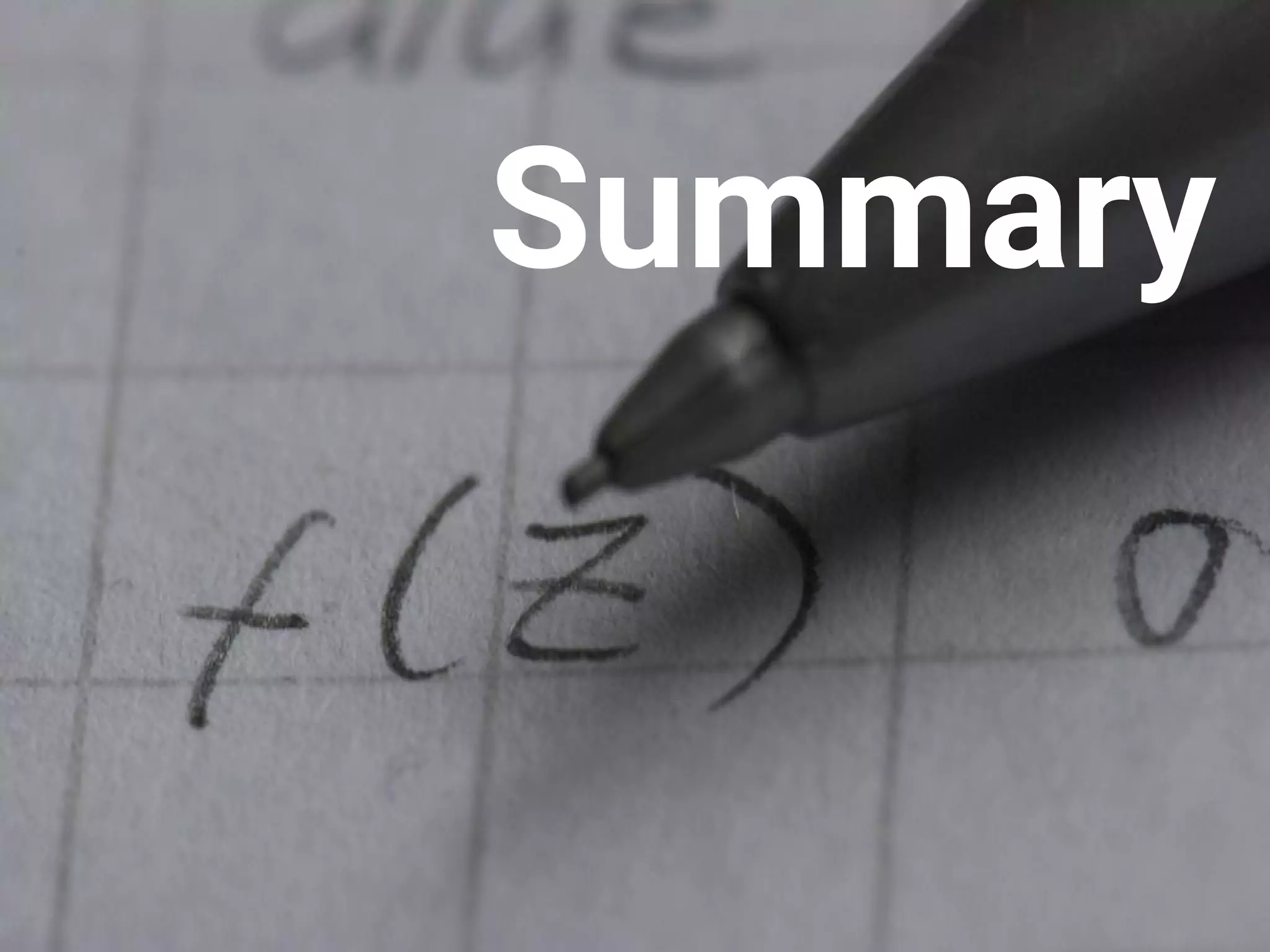 Summary 