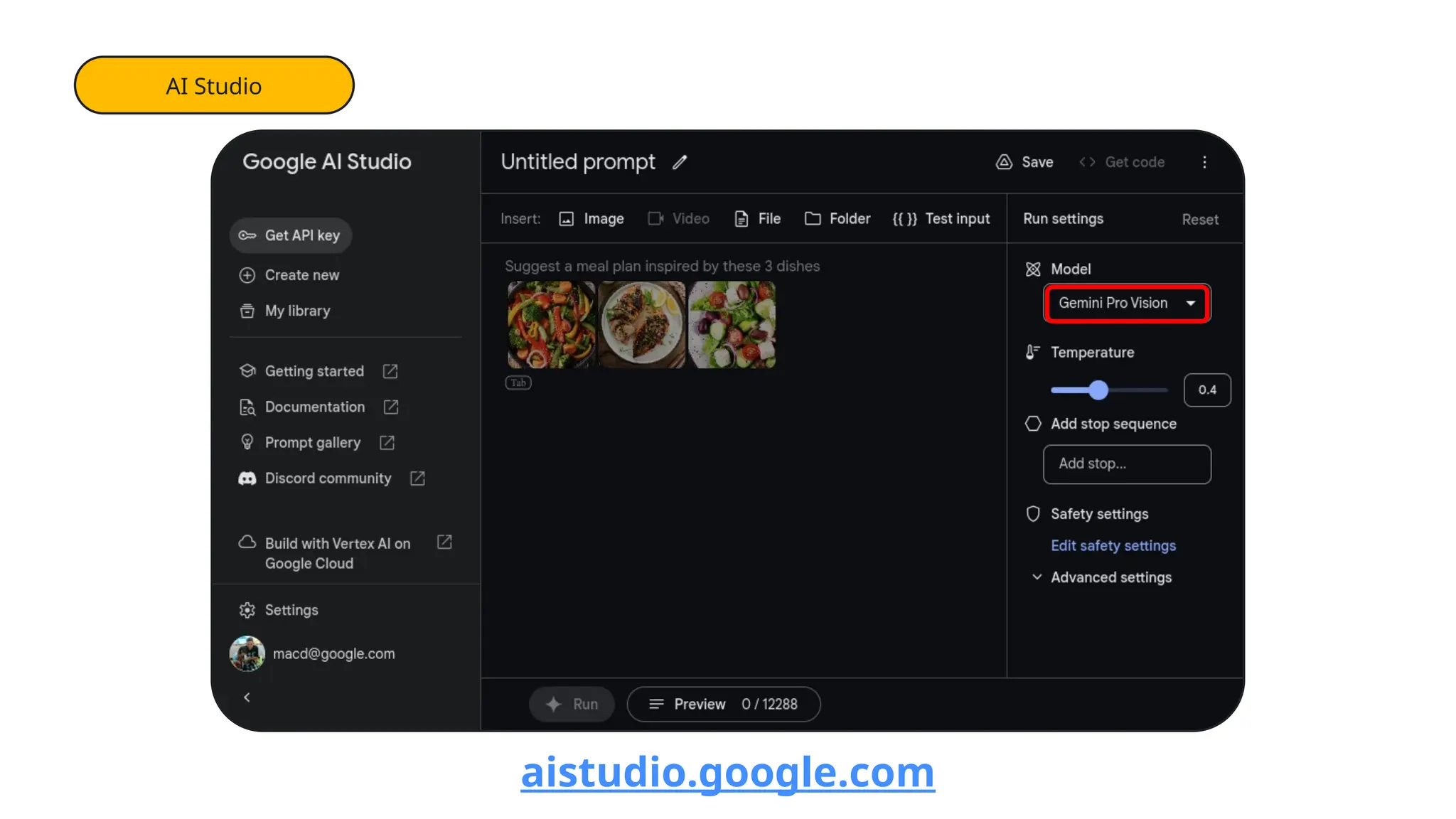 AI Studio
aistudio.google.com
 
