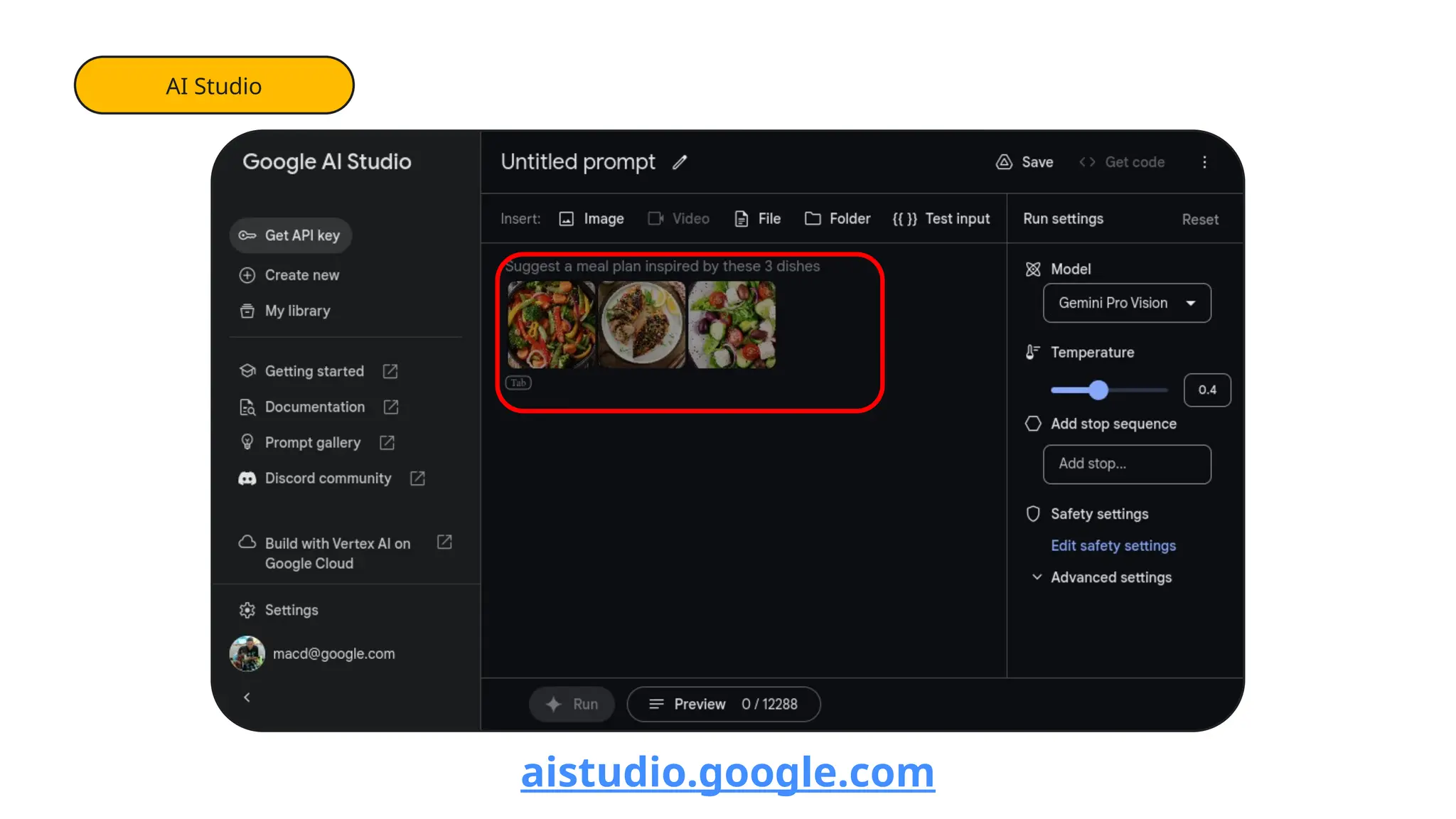 AI Studio
aistudio.google.com
 