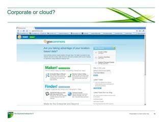 Corporate or cloud?




                      Presentation to insert name here   19
 