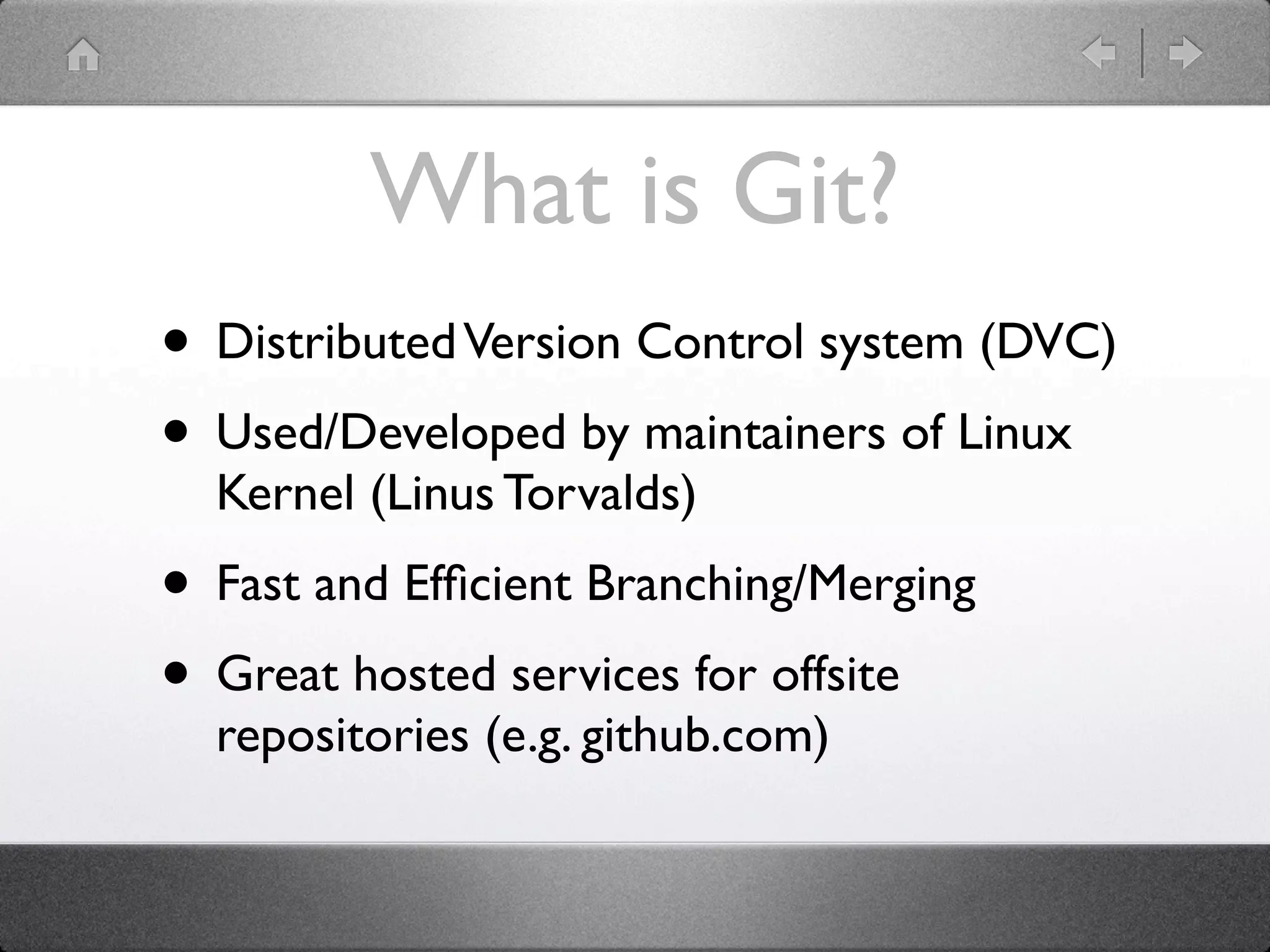 Intro to git | PPT