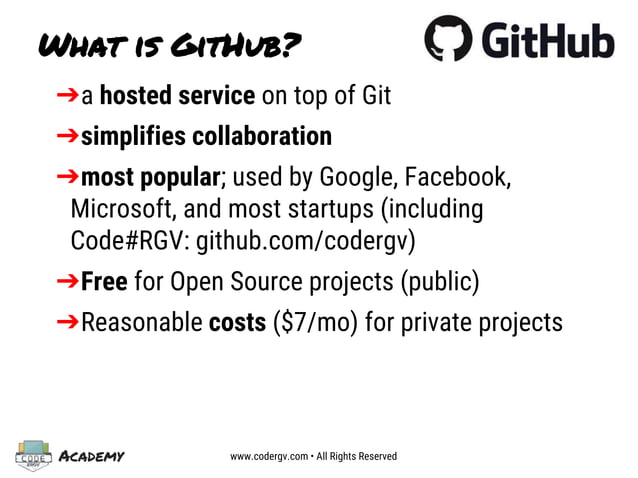 Intro. to Git and Github | PPT | Free Download