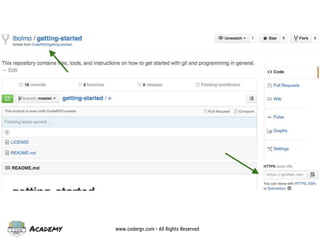 Academy www.codergv.com • All Rights Reserved
 