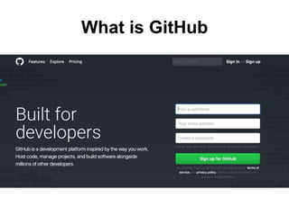 What is GitHub
 