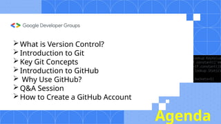 Introductio to Git and GitHub Session 2 by gdg on campus kab | PPTX