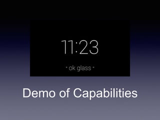 Demo of Capabilities
 