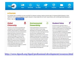 http://www.tigweb.org/tiged/professional-development/ecourses.html
 
