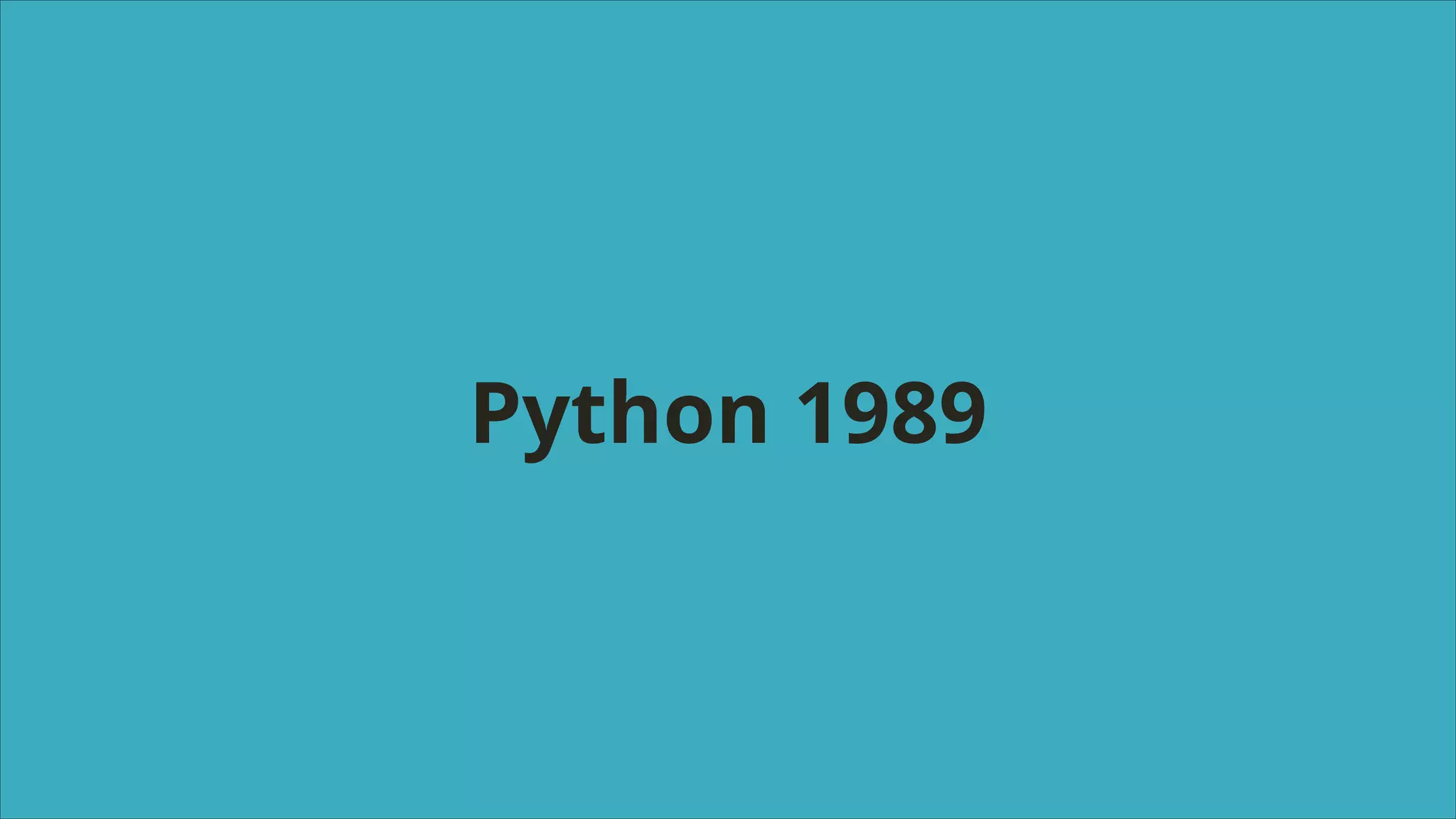 Python 1989

 