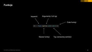 45INTERNAL© 2017 SAP SE or an SAP affiliate company. All rights reserved. ǀ
Funkcje
keyword
Nazwa funkcji
Argumenty I ich typ
Typ zwracanej wartości
Ciało funkcji
 