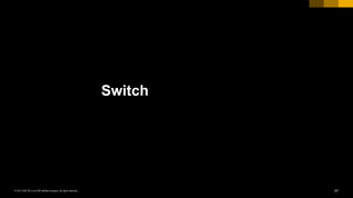 67INTERNAL© 2017 SAP SE or an SAP affiliate company. All rights reserved. ǀ
Switch
 