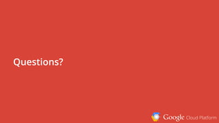 Google Cloud Platform
Questions?
 