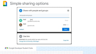 Simple sharing options
 