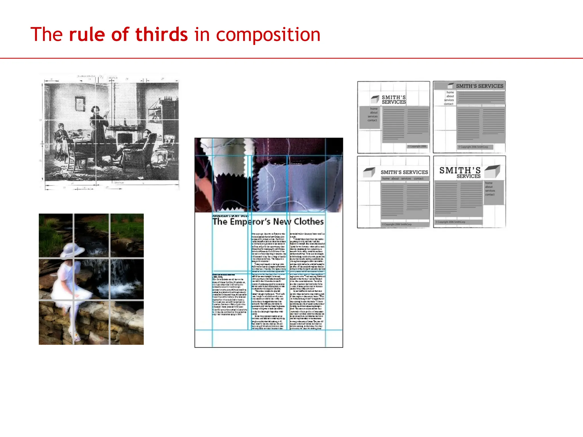 Slide 52
The rule of thirds in composition
 