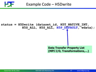 Introduction to HDF5 | PPT
