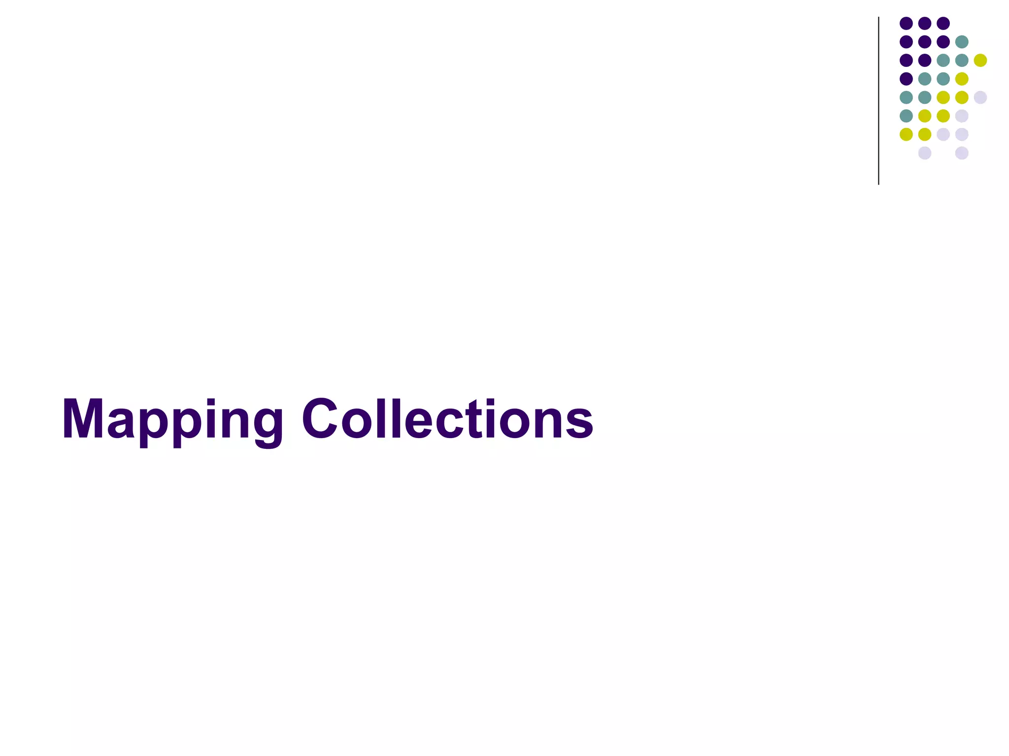 Mapping Collections 