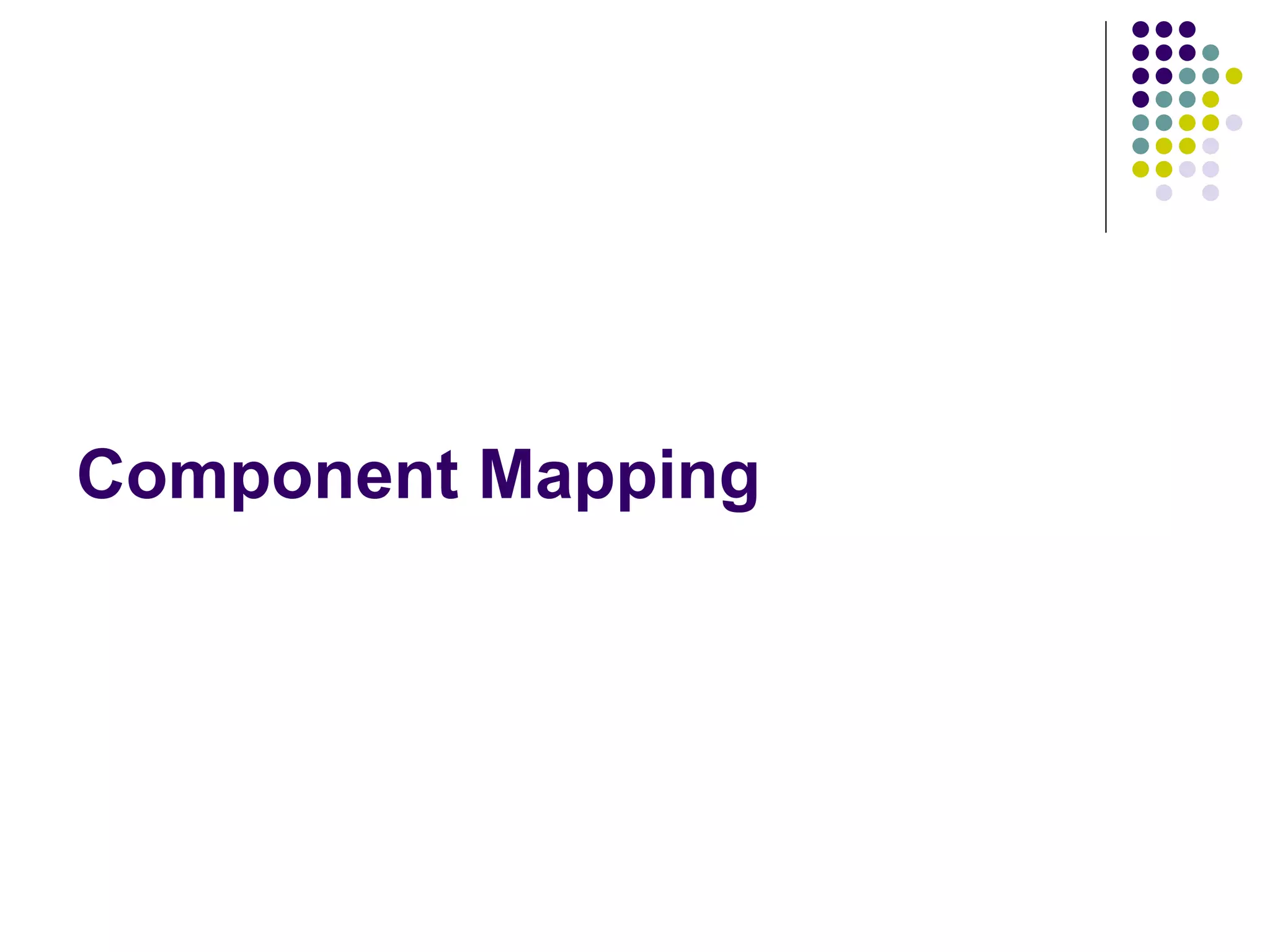 Component Mapping 