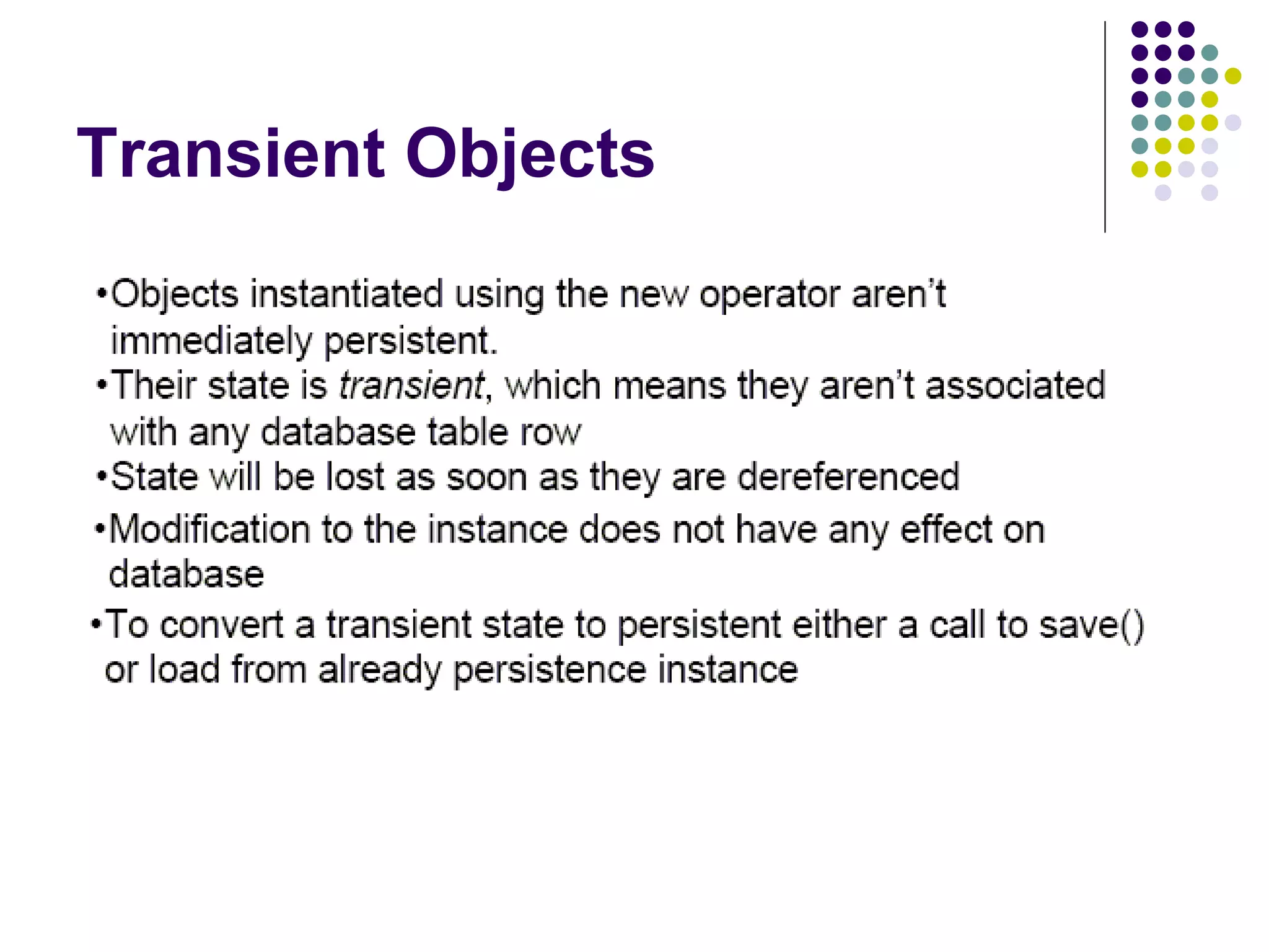 Transient Objects 