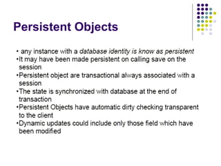 Persistent Objects 