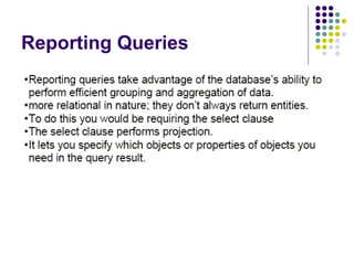 Reporting Queries 