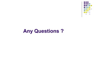 Any Questions ? 