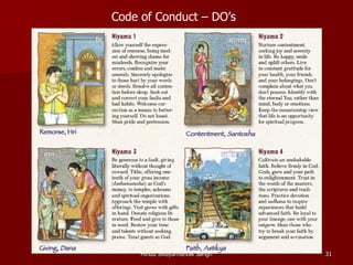 Code of Conduct – DO’s




     Hindu Swayamsevak Sangh   31
 