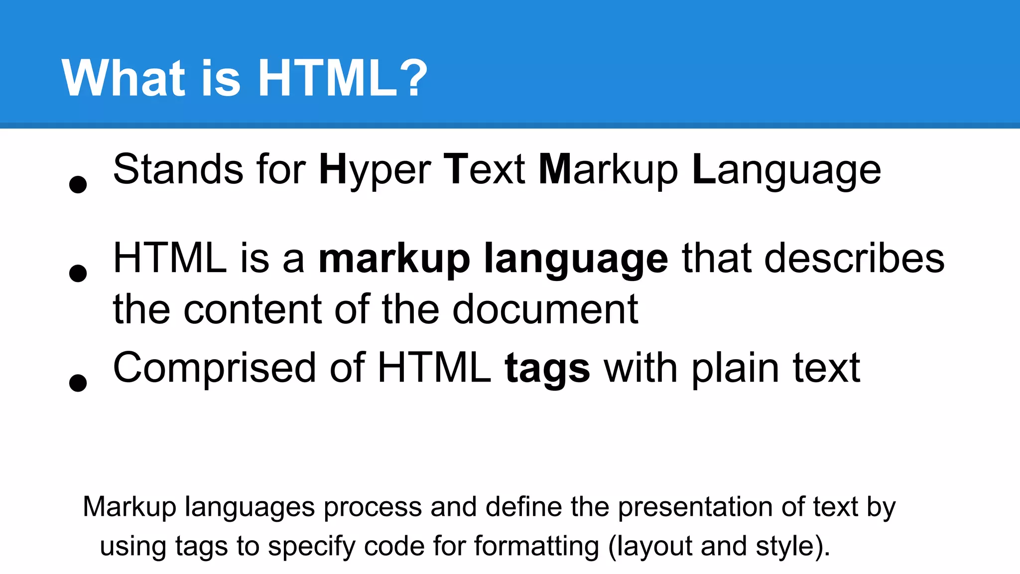 Introduction to HTML | PPT