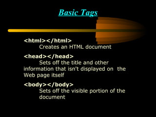 Image With Description Html Intro to html | PPT