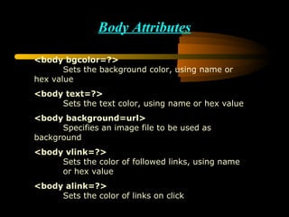Intro to html | PPT