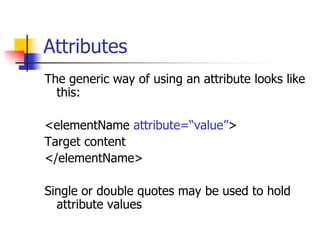 Intro to html | PPTX