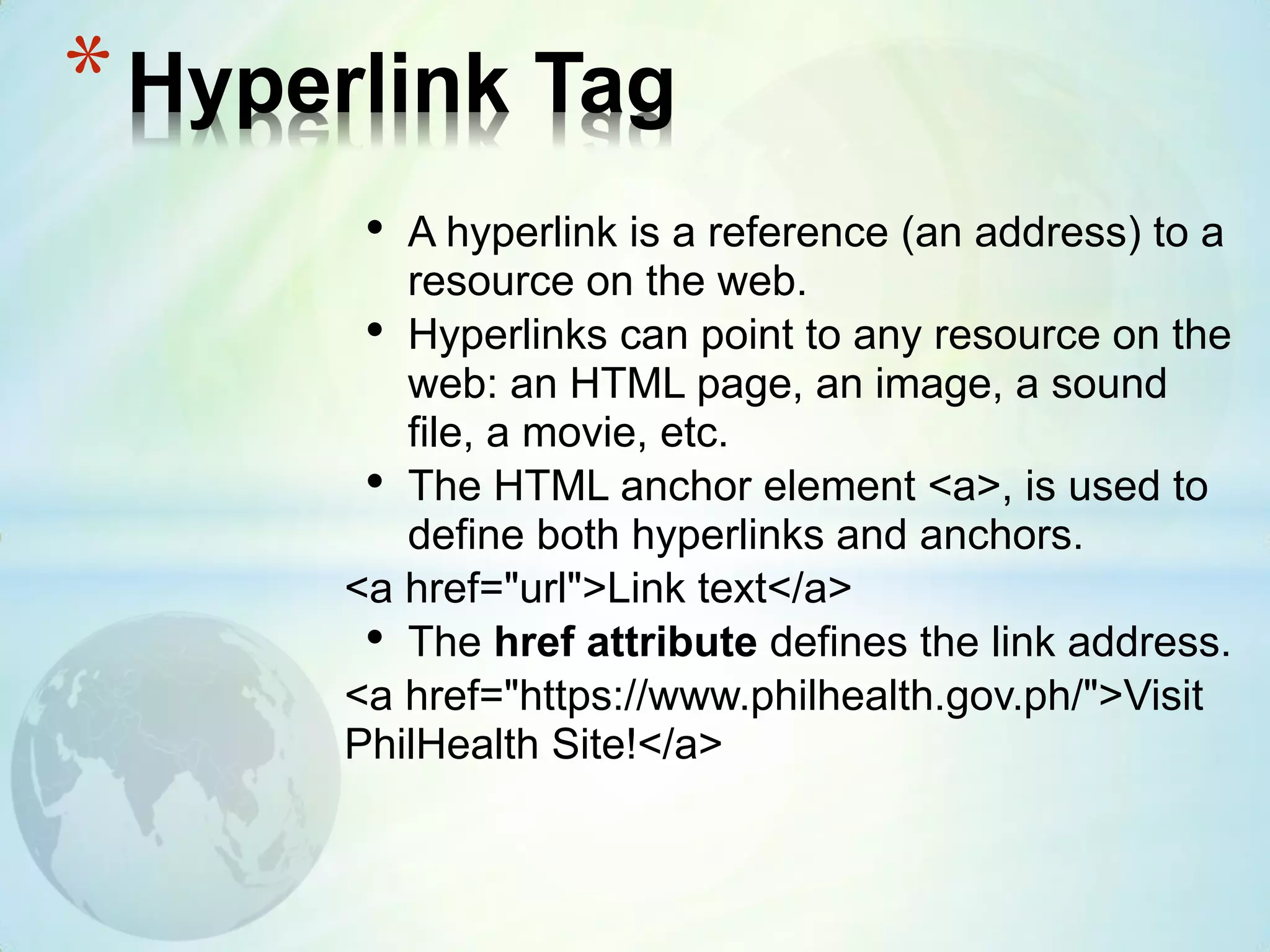 Intro to html revised2 | PPT image.