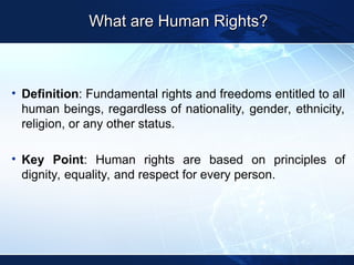 Introduction to Human Rights Describing Human.ppt