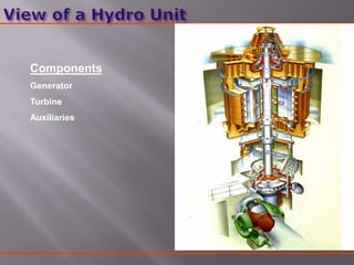 Components
Generator
Turbine
Auxiliaries
 