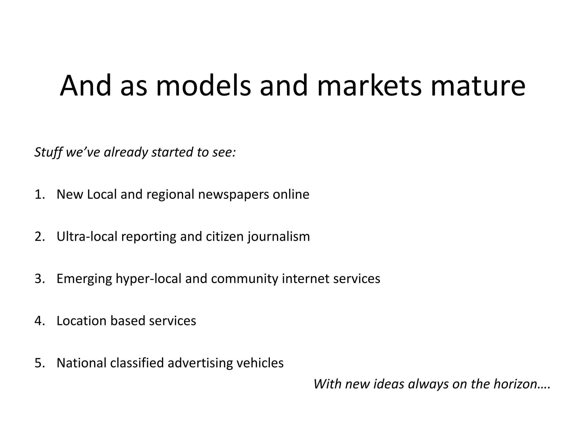 Trend quite likely to continue