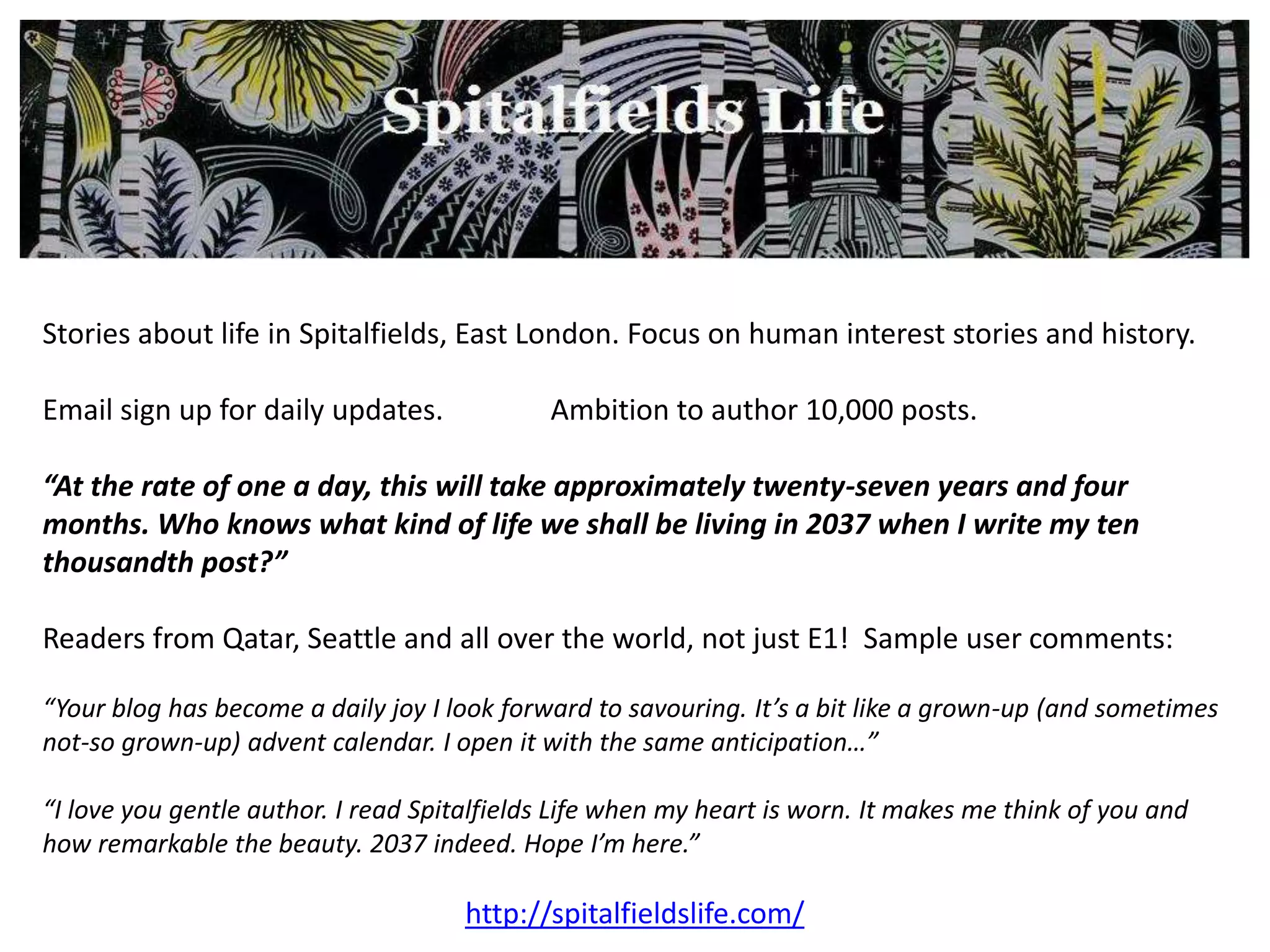 Sheffield Forum4.5 million posts, 273,638 topics and 111,393 registered users  (Oct 10).Population of Sheffield = 547,000, England’s third largest metropolitan authority