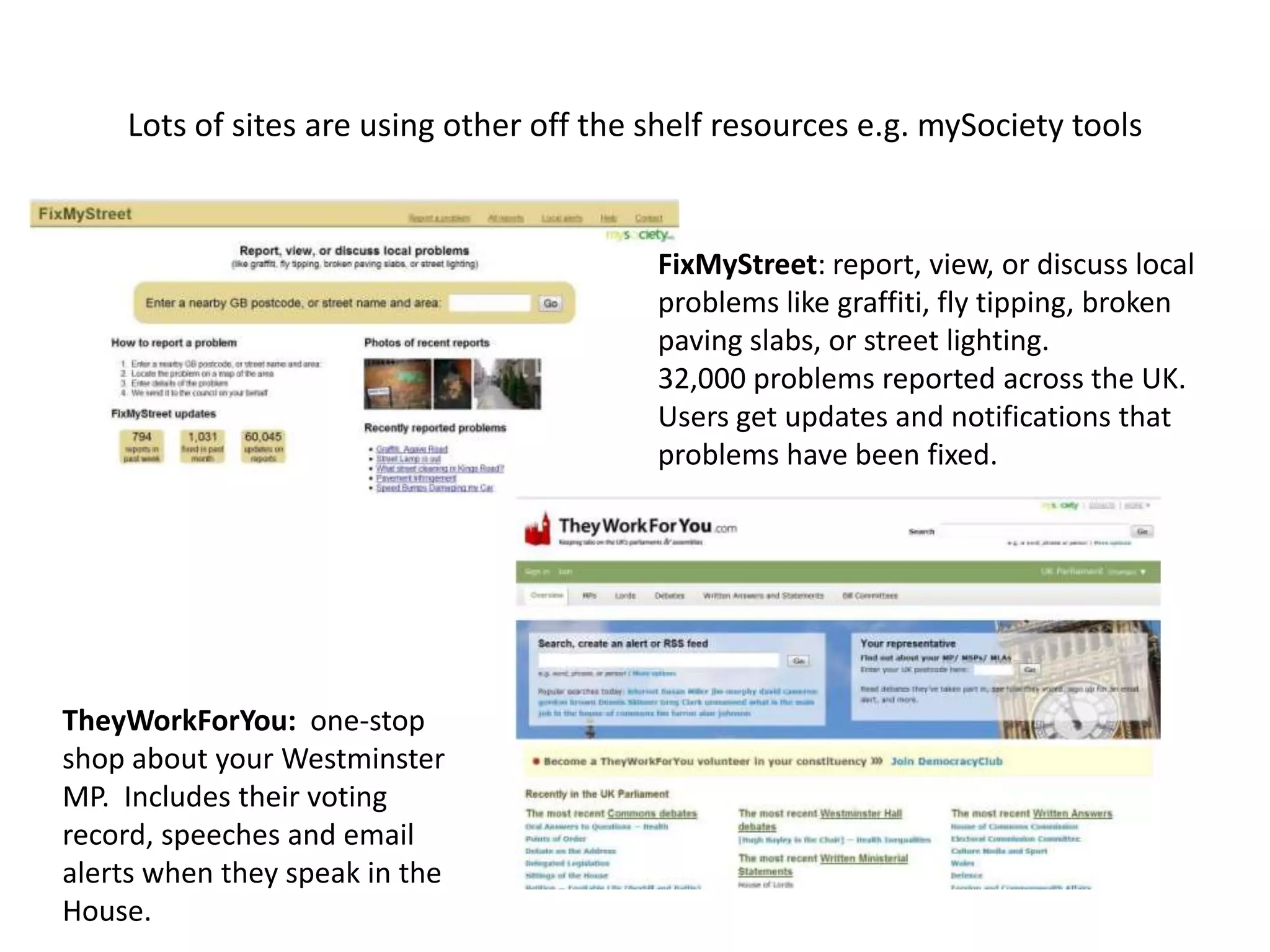 Limited number of services based on largest urban conurbations