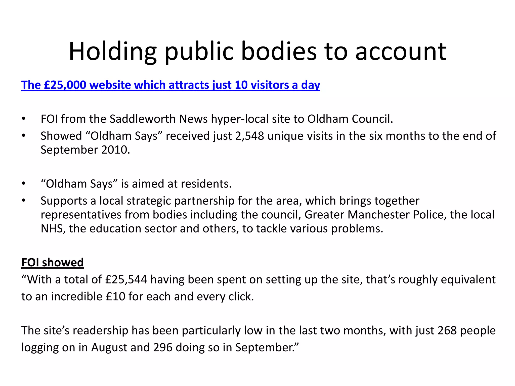 Newspaper sites typically have sites within a site e.g. this is Croydon TodayXxxx