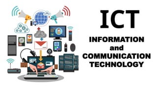 Introduction to Information and communication technology | PPTX