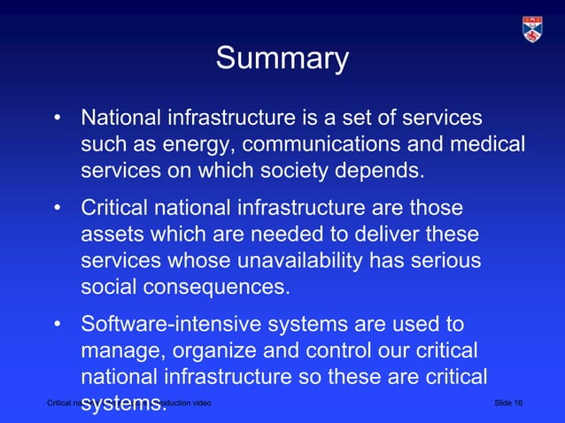 CRITICAL NATIONAL INFRASTRUCTURE DEFINITION UK visual data 8