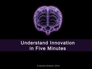 © Gordon Graham, 2015
Understand Innovation
in Five Minutes
 