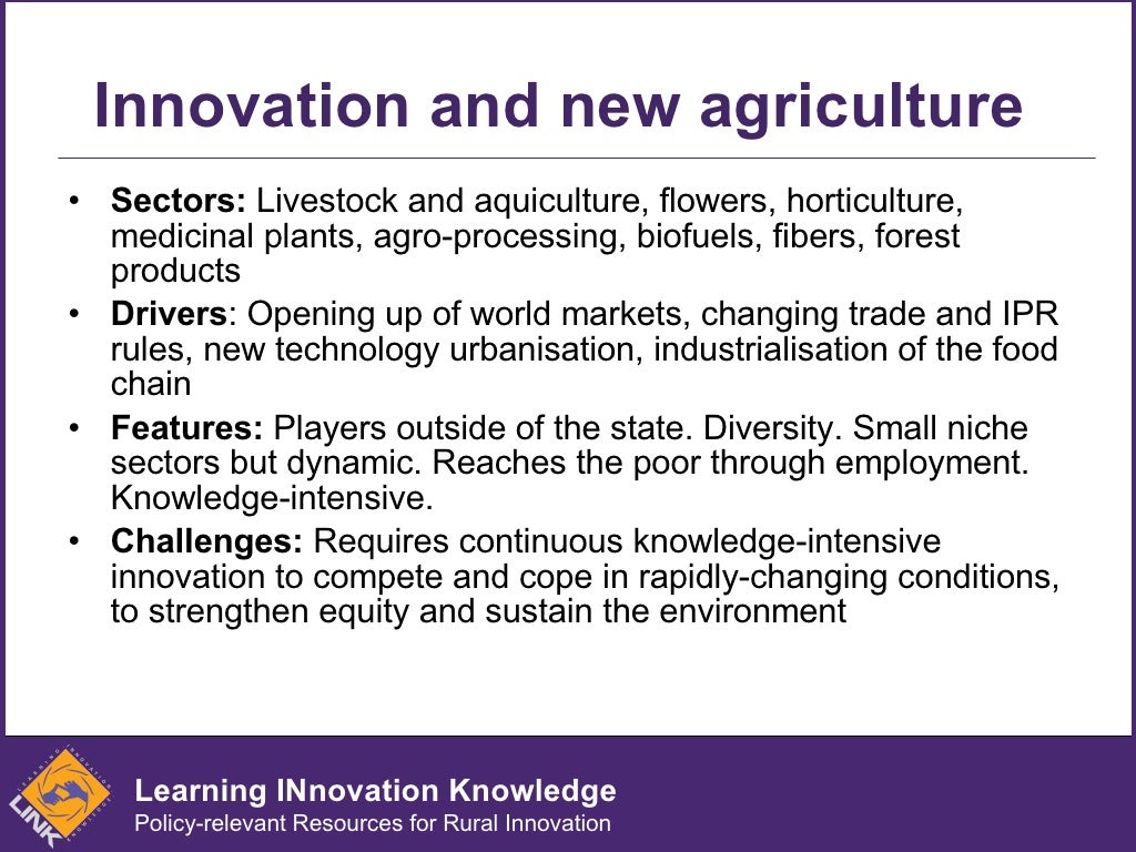 Agricultural Innovation Systems An Introduction