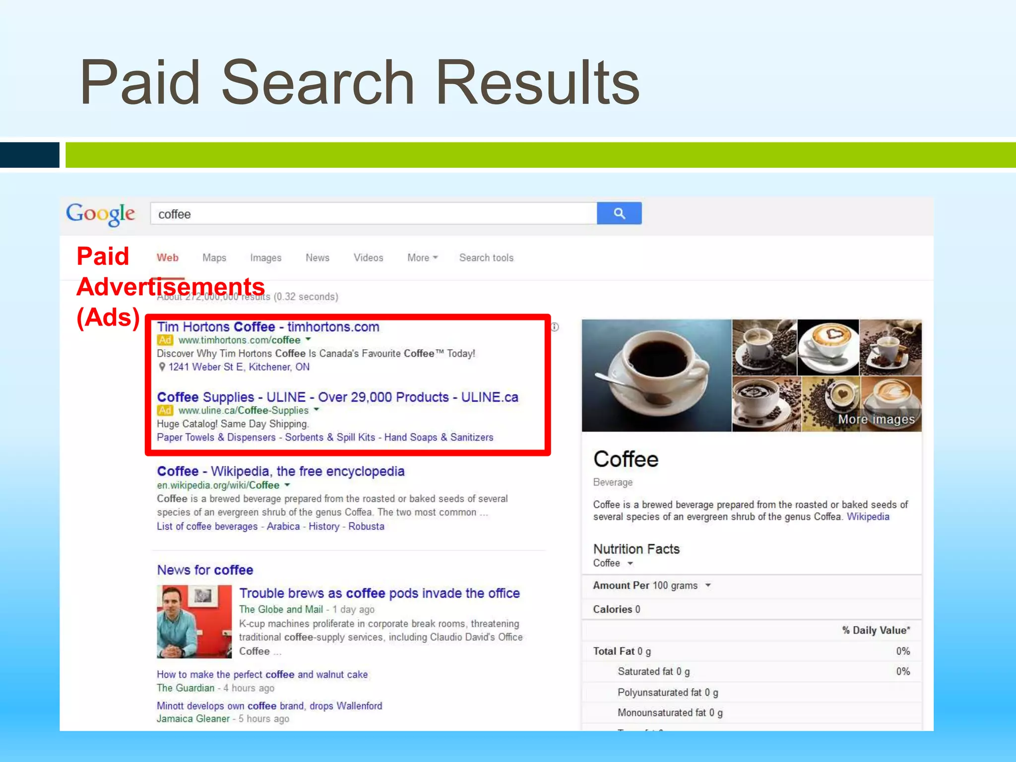 Paid Search Results
Paid
Advertisements
(Ads)
 