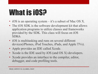 Introduction to iOS Apps Development | PPTX