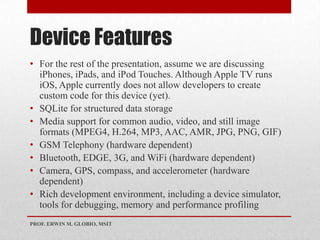 Introduction to iOS Apps Development | PPTX