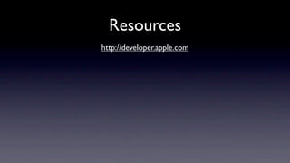 Intro to iPhone Development