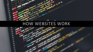 HOW WEBSITES WORK
 