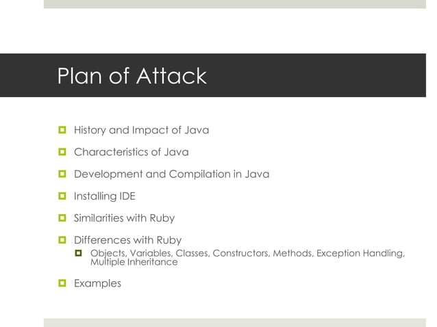 Intro to Java | PPT